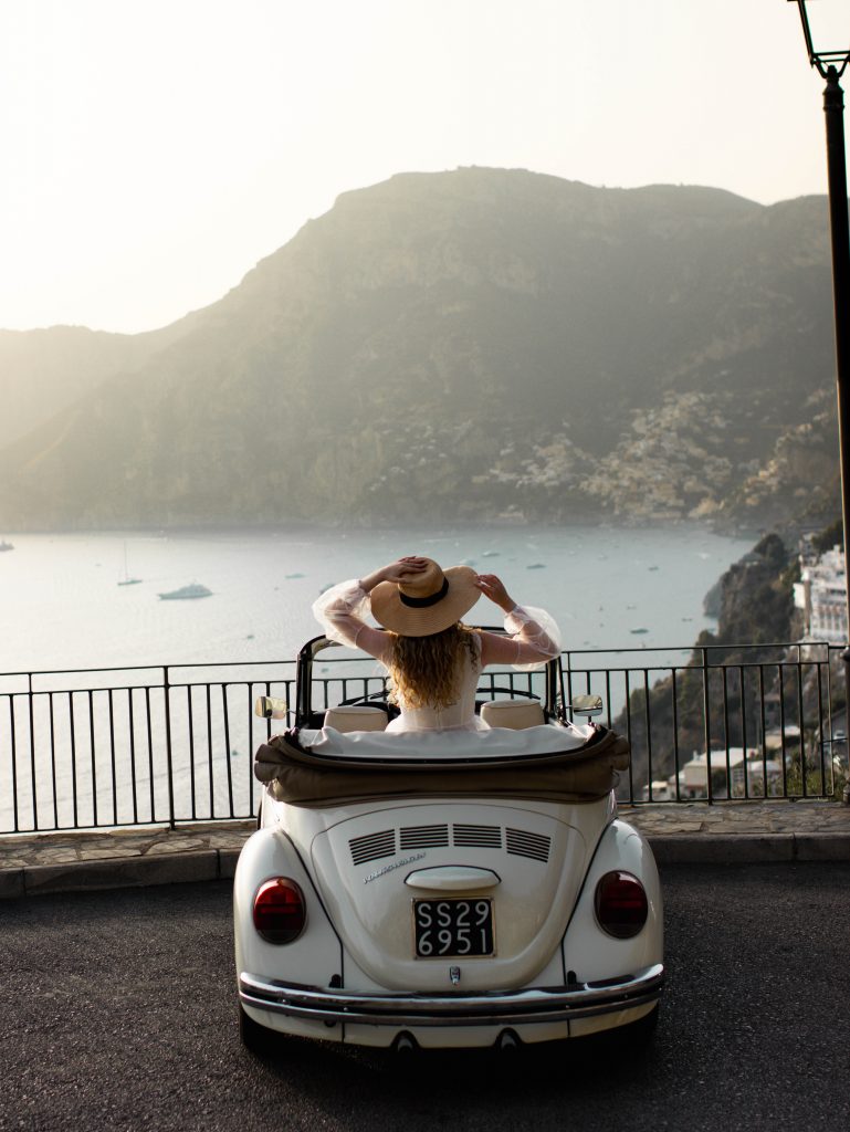 Amalfi Coast Instagram Spots: views of Positano on Amalfi Drive