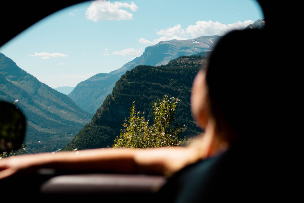 driving going to the sun road